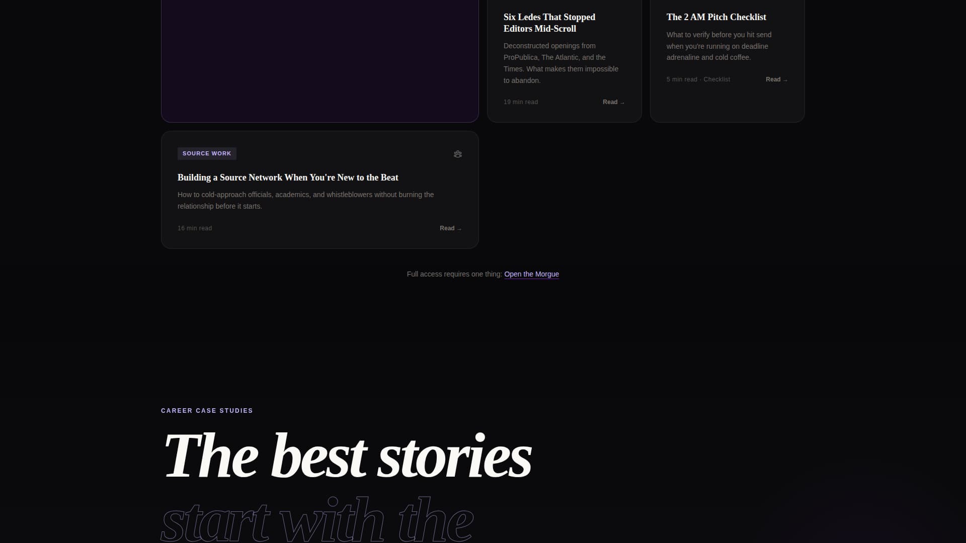 Byline - Compelling Journalist Landing Page Template