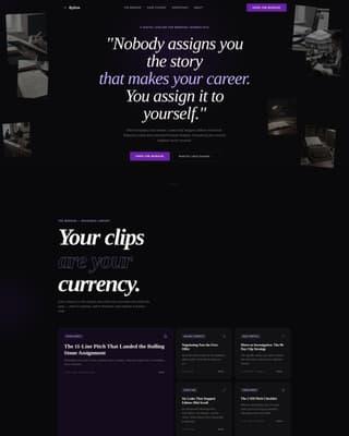 Byline - Compelling Journalist Landing Page Template