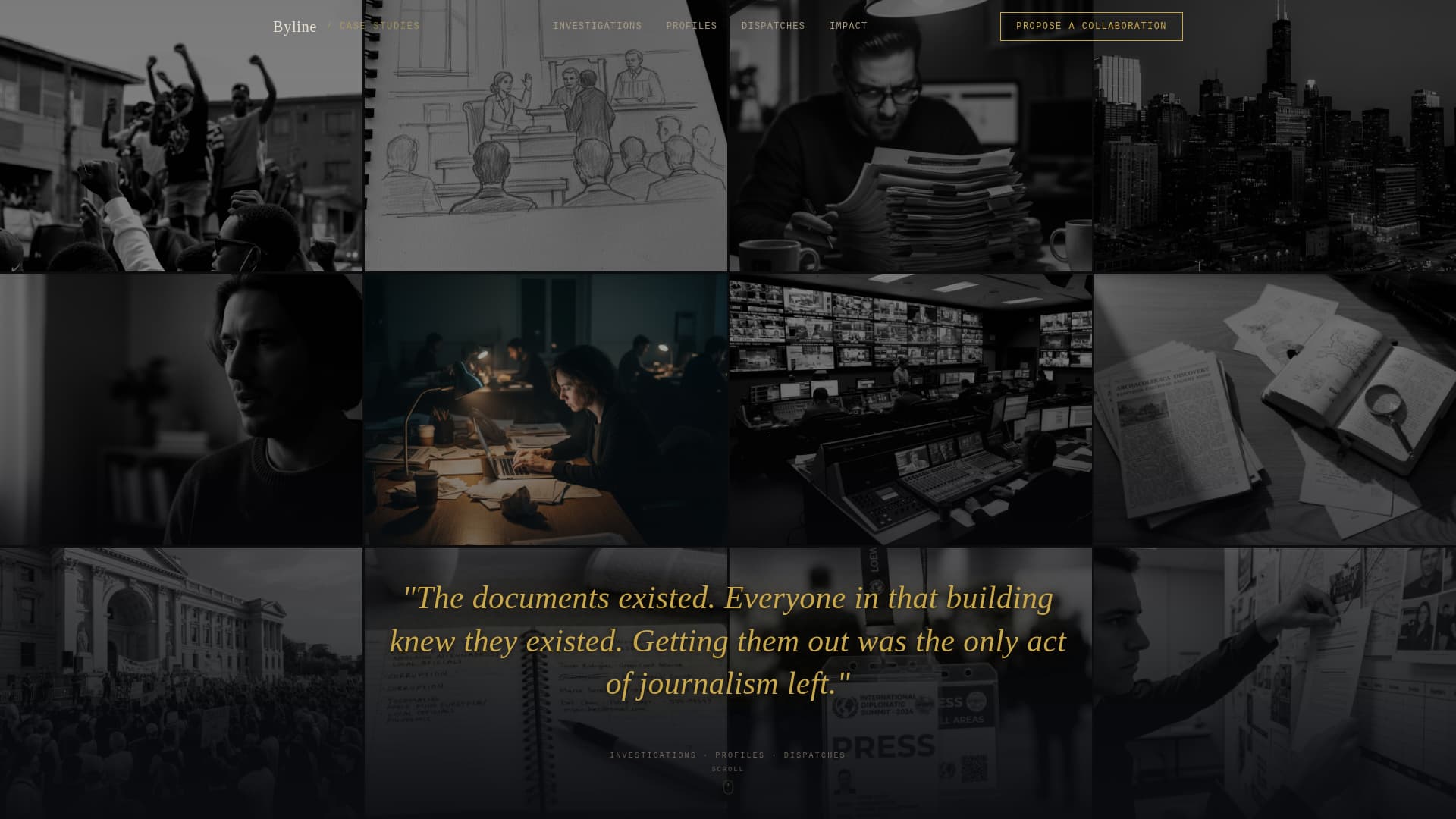 Journalist Portfolio Portfolio Website Template