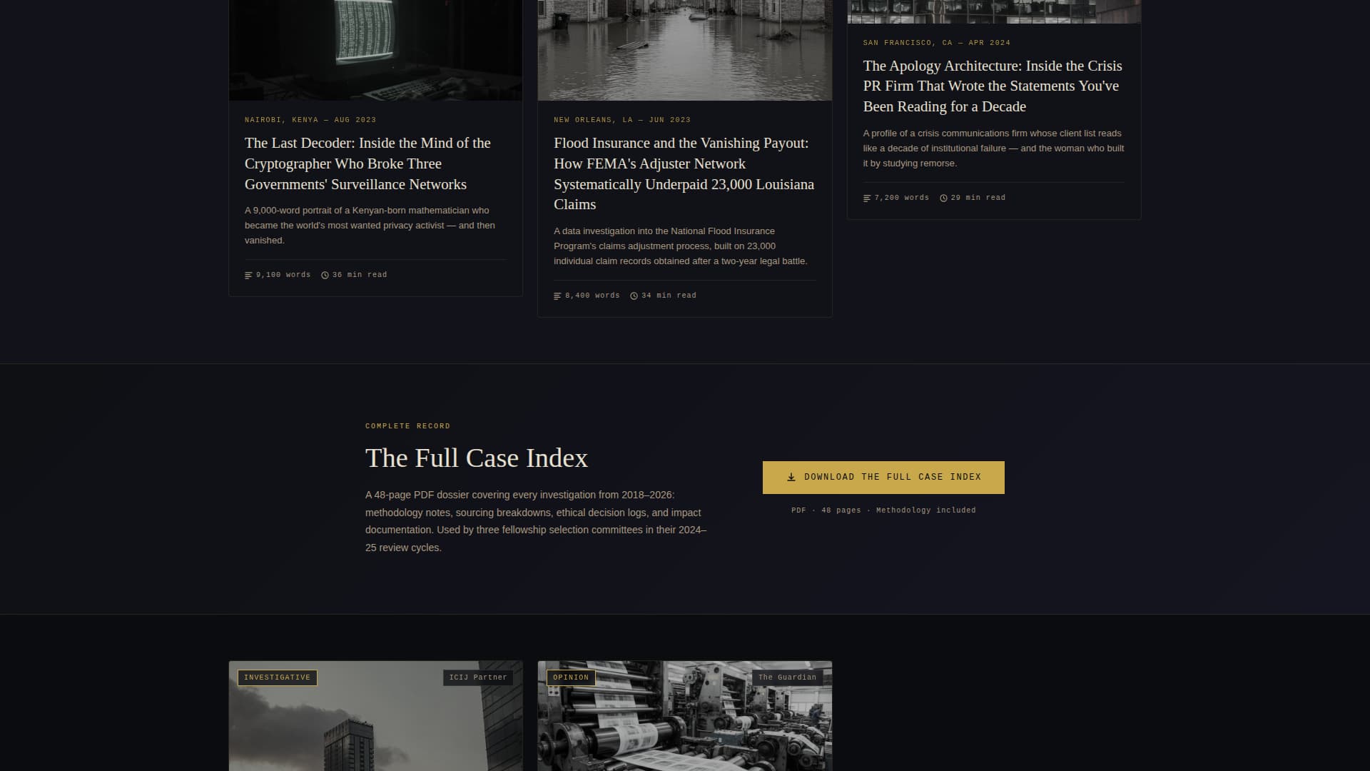 Journalist Portfolio Portfolio Website Template
