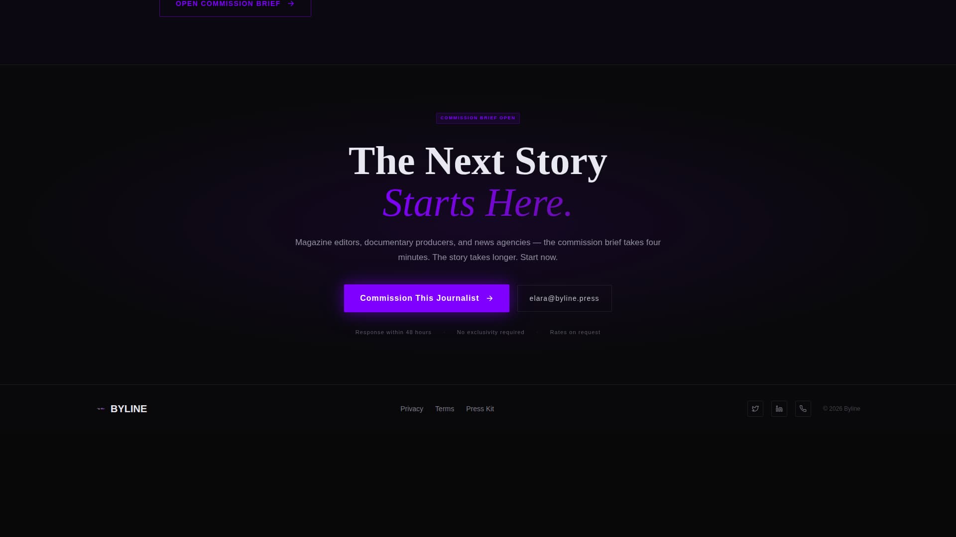 Journalist Portfolio Careers Website Template