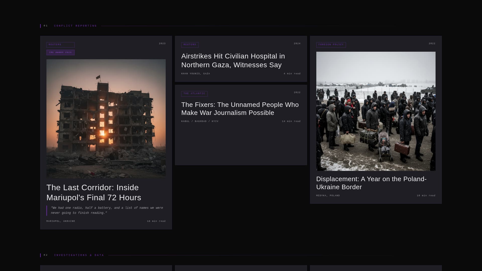 Byline - Bold Journalist Landing Page Template
