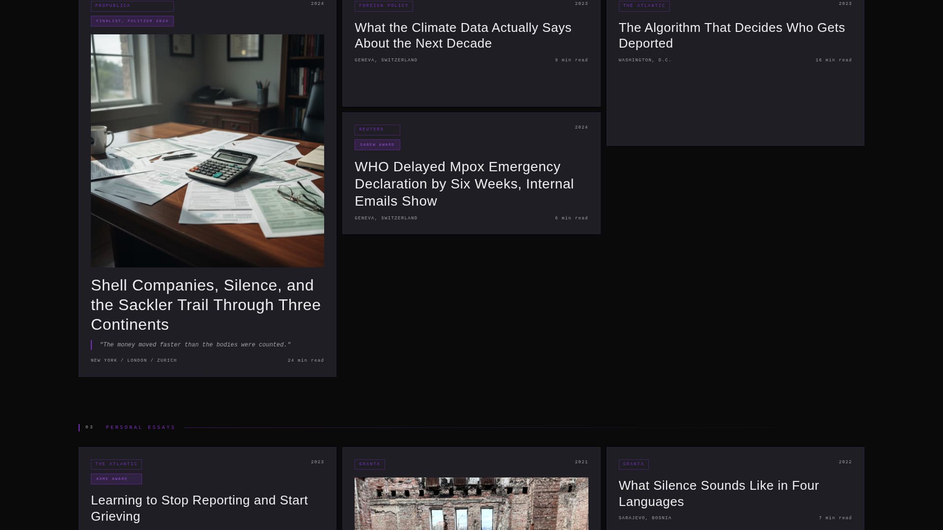 Byline - Bold Journalist Landing Page Template