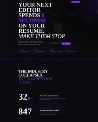 Byline - Bold Journalist Landing Page Template