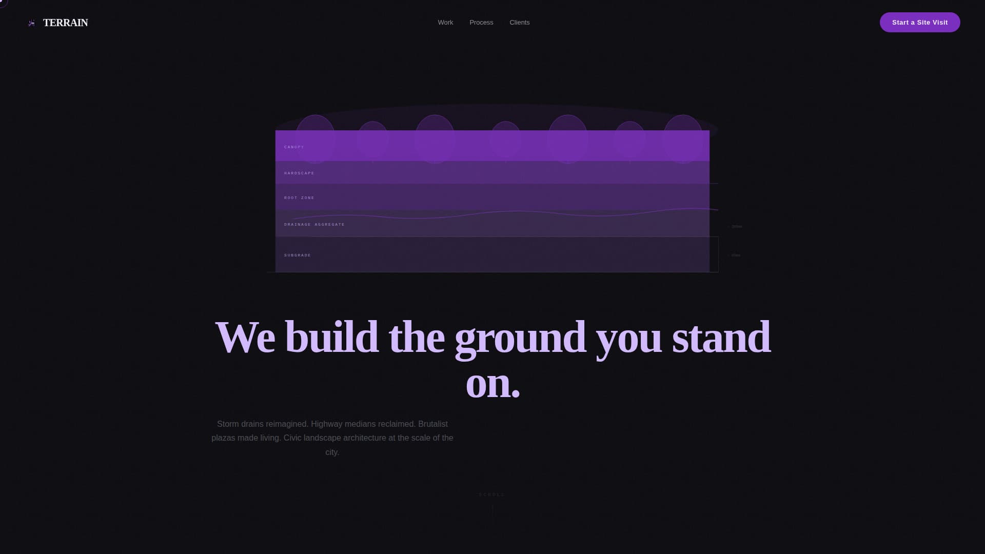 Terrain - Cinematic Landscapearchitect Landing Page Template