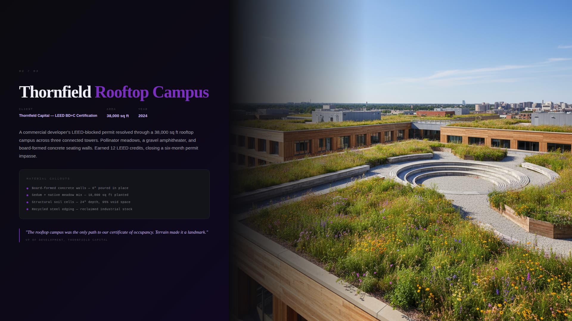 Terrain - Cinematic Landscapearchitect Landing Page Template