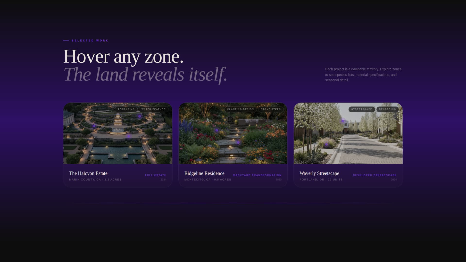 Terrain - Immersive Landscaping Landing Page Template