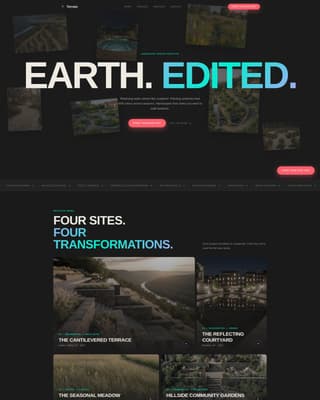 Landscape Designer Portfolio Booking Website Template