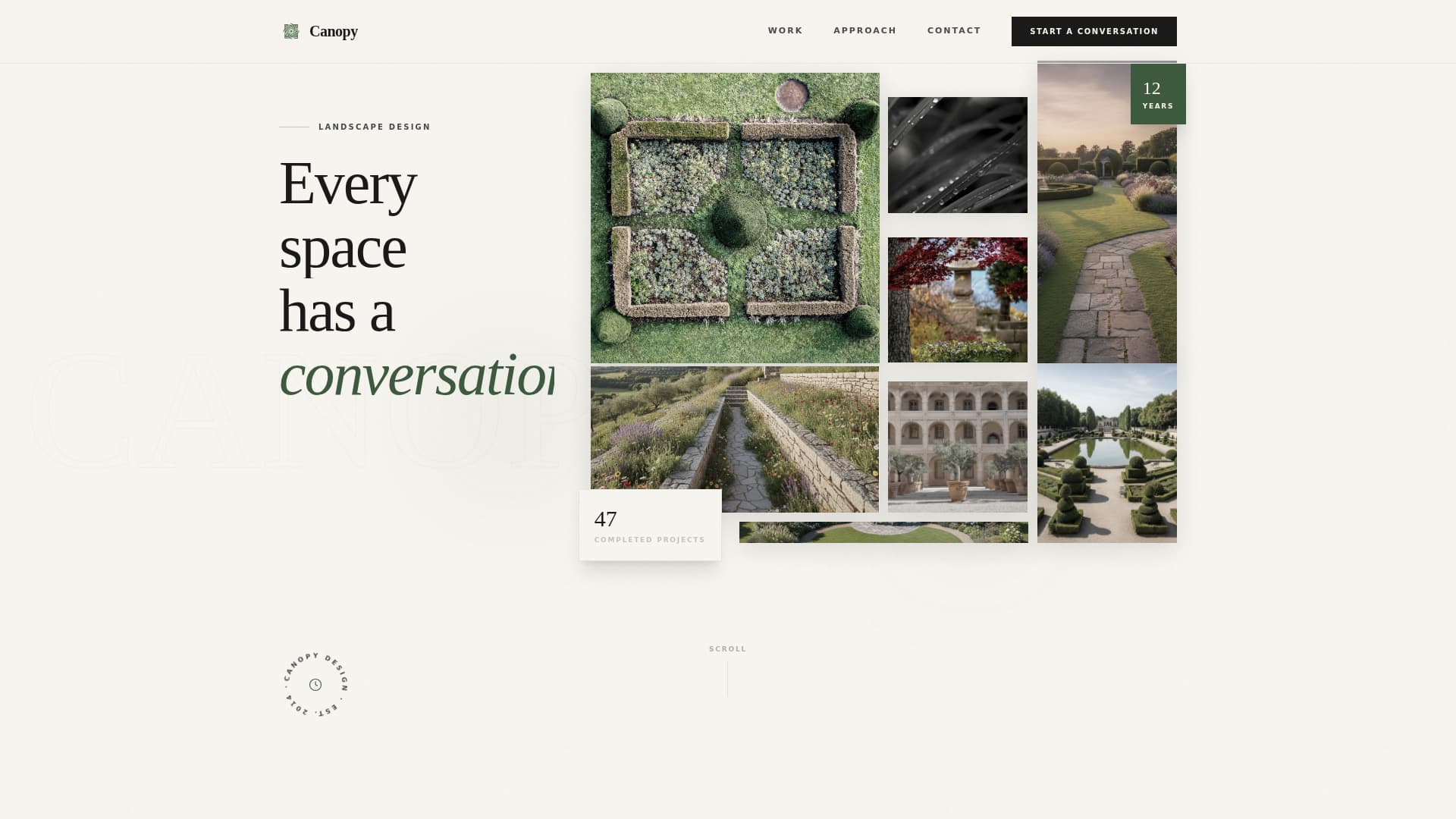 Canopy - Stunning Landscape Landing Page Template