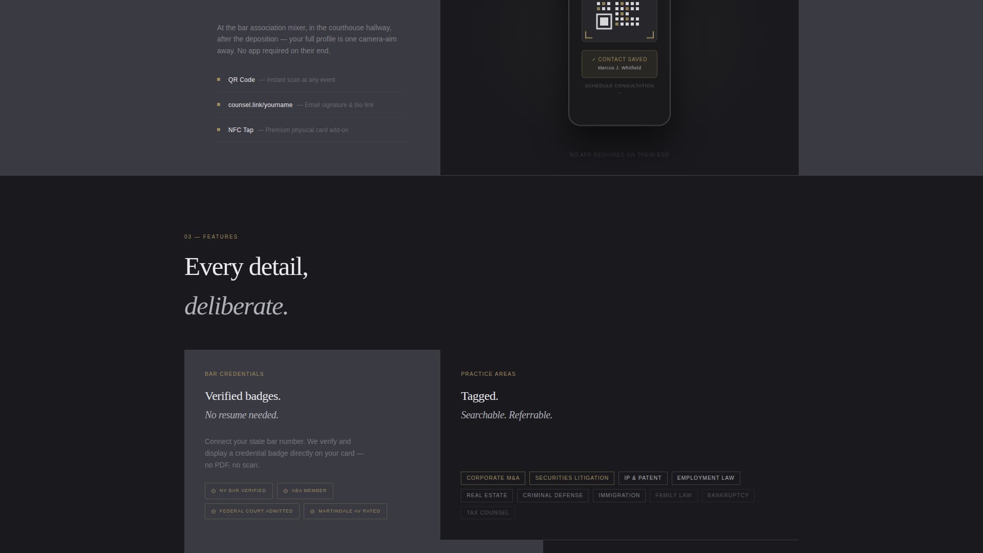 Counsel - Prestigious Lawyer Landing Page Template
