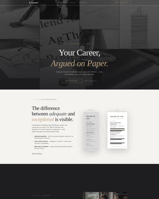 Counsel - Prestigious Lawyer Landing Page Template