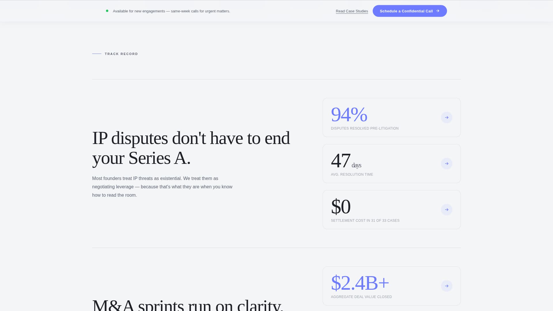 Counsel - Authoritative Lawyer Landing Page Template
