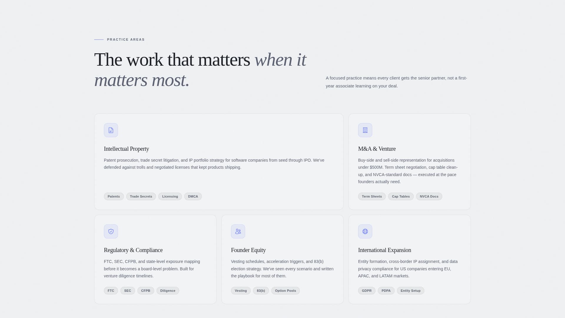 Counsel - Authoritative Lawyer Landing Page Template
