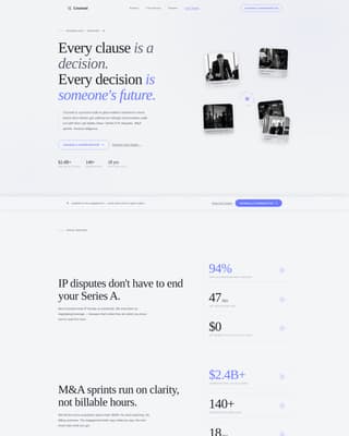 Counsel - Authoritative Lawyer Landing Page Template