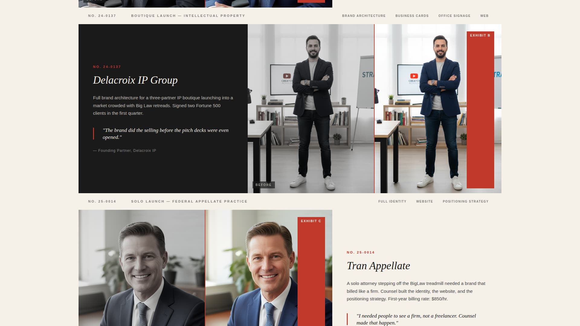 Counsel - Authoritative Legalbranding Landing Page Template