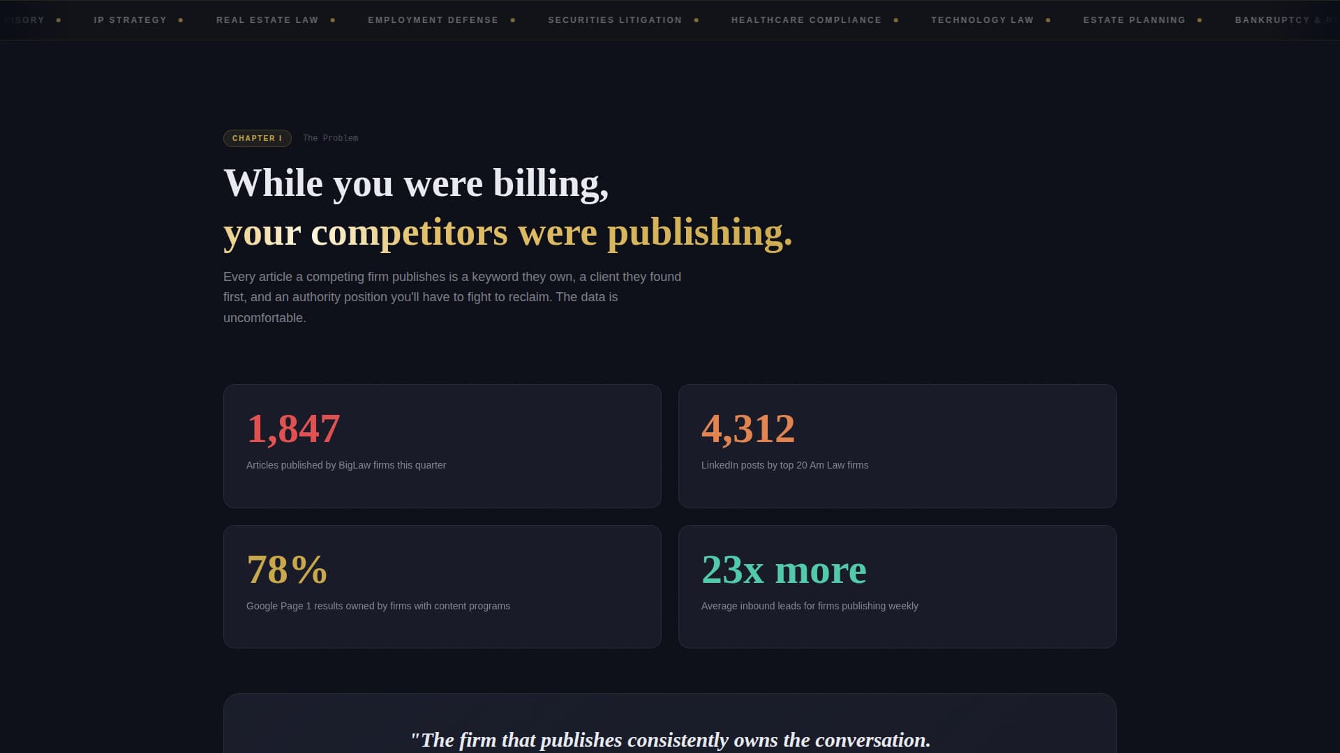 Authoritypress - Elite Legal Marketing Landing Page Template