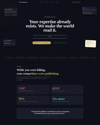 Authoritypress - Elite Legal Marketing Landing Page Template
