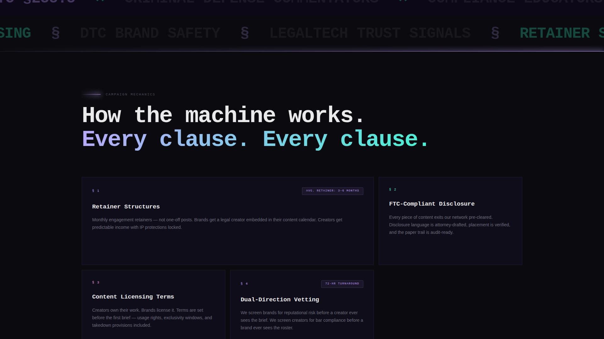 Litigate - Authoritative Legalinfluencer Landing Page Template