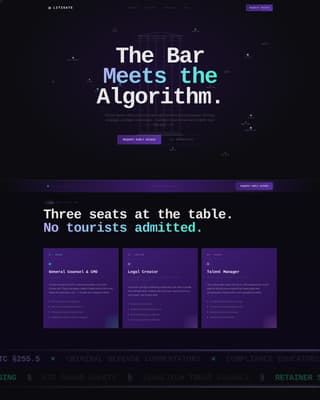 Litigate - Authoritative Legalinfluencer Landing Page Template