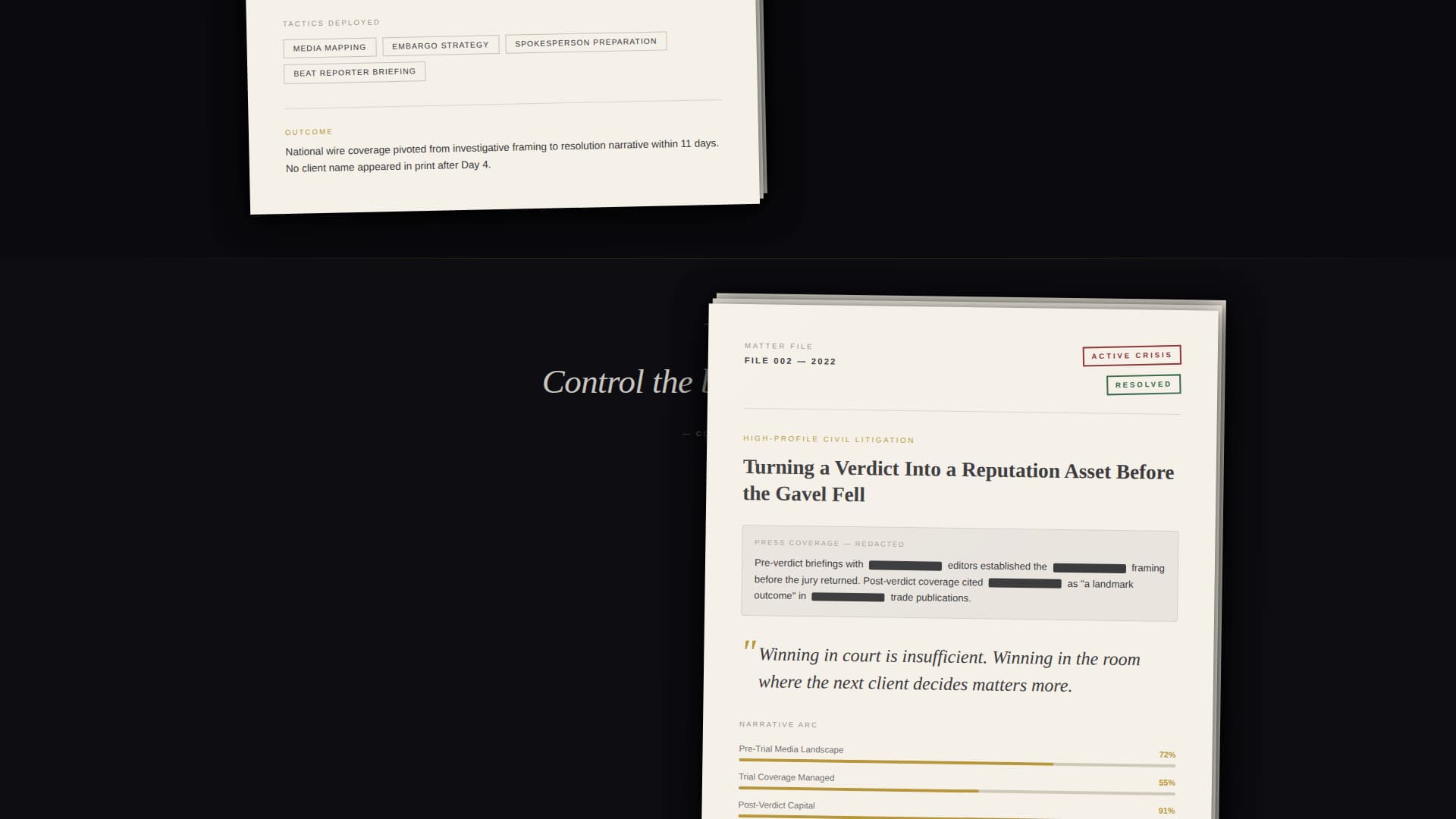 Counsel - Authoritative Legal PR Landing Page Template