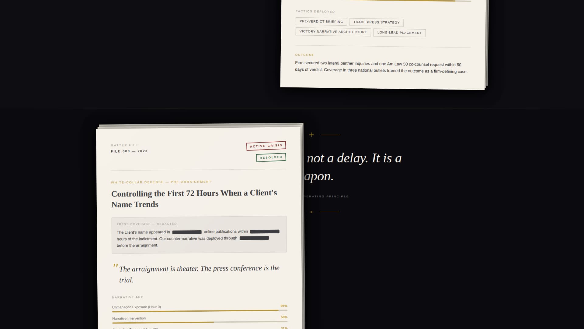 Counsel - Authoritative Legal PR Landing Page Template