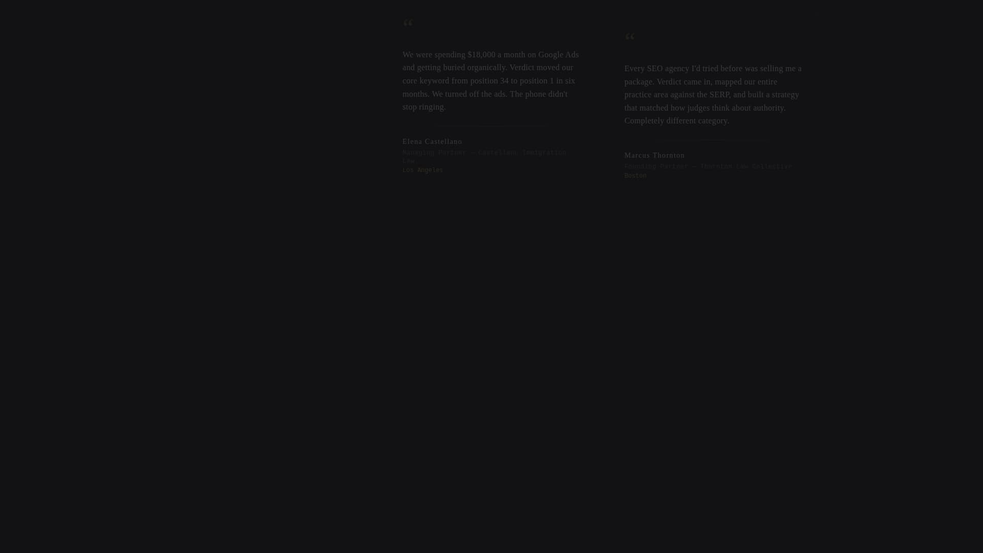 Legal Marketing & Agency Specialist Pre-Launch Website Template