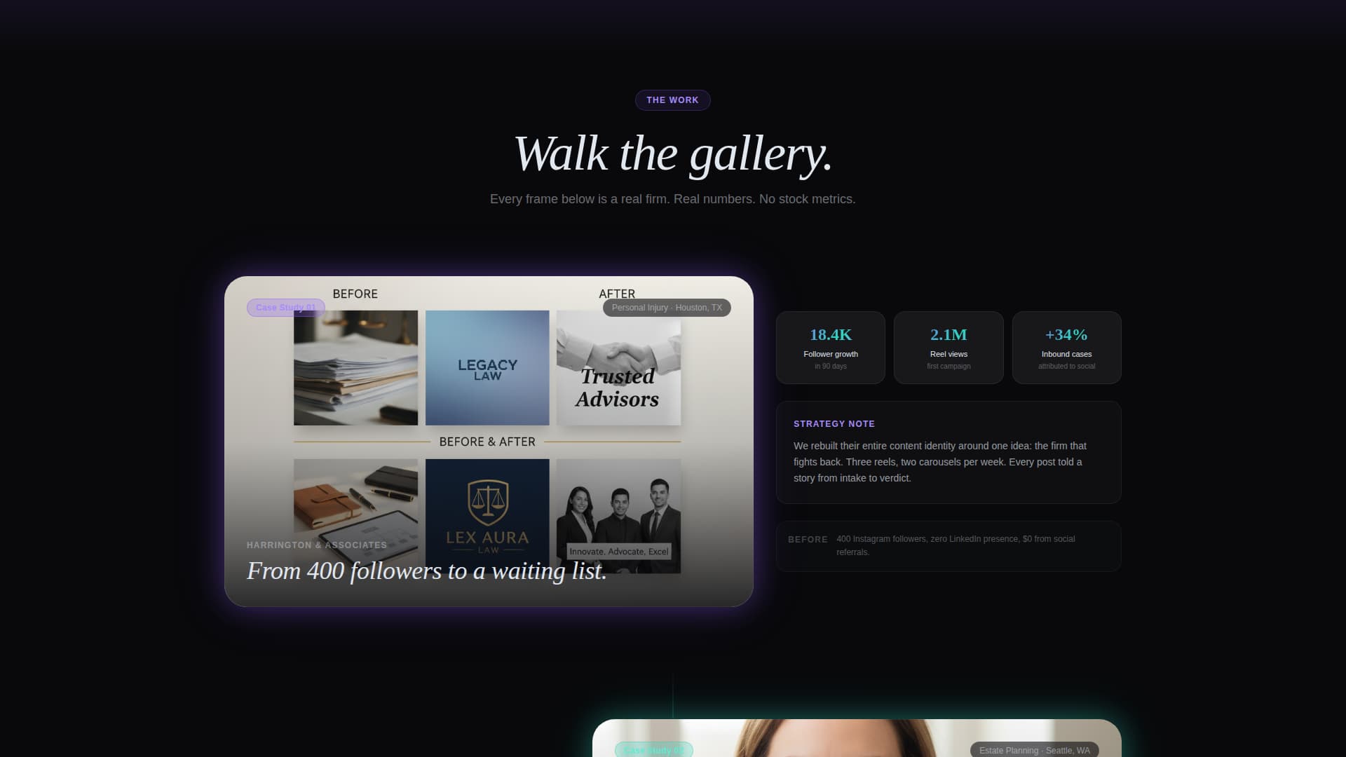 Counsel - Immersive Legal Landing Page Template