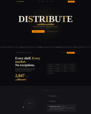 Distribute - Powerful Musicdistribution Landing Page Template