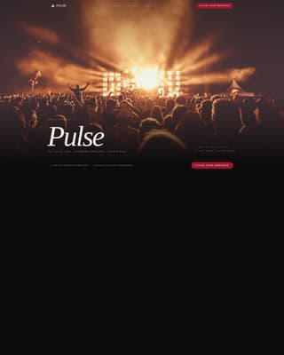 Pulse - Electric Festival Landing Page Template