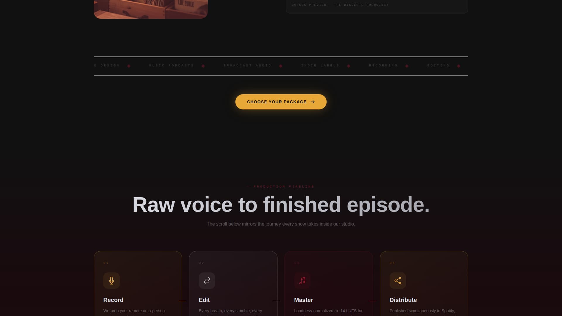 Airwave - Immersive Musicpodcast Landing Page Template