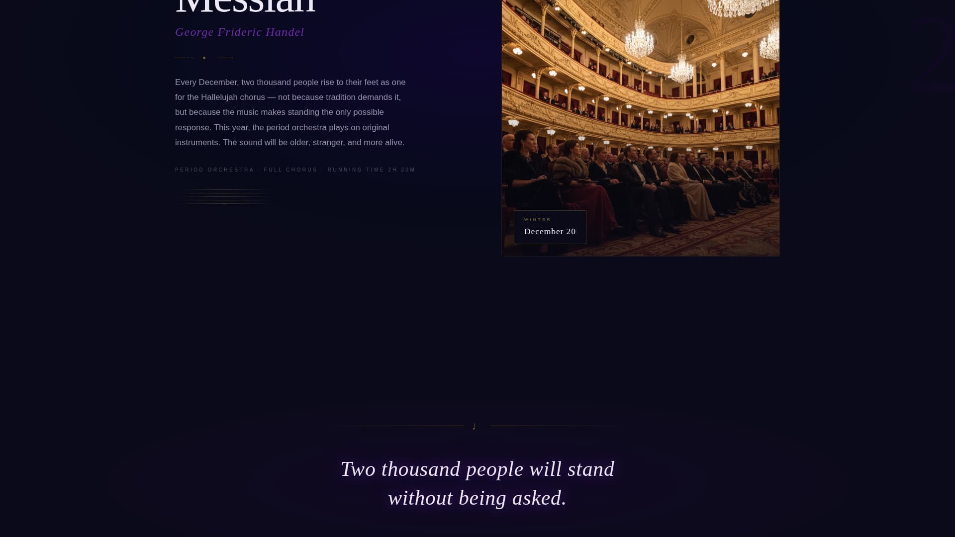 Overture - Electrifying Opera Landing Page Template