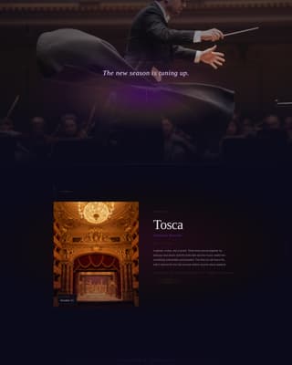 Overture - Electrifying Opera Landing Page Template