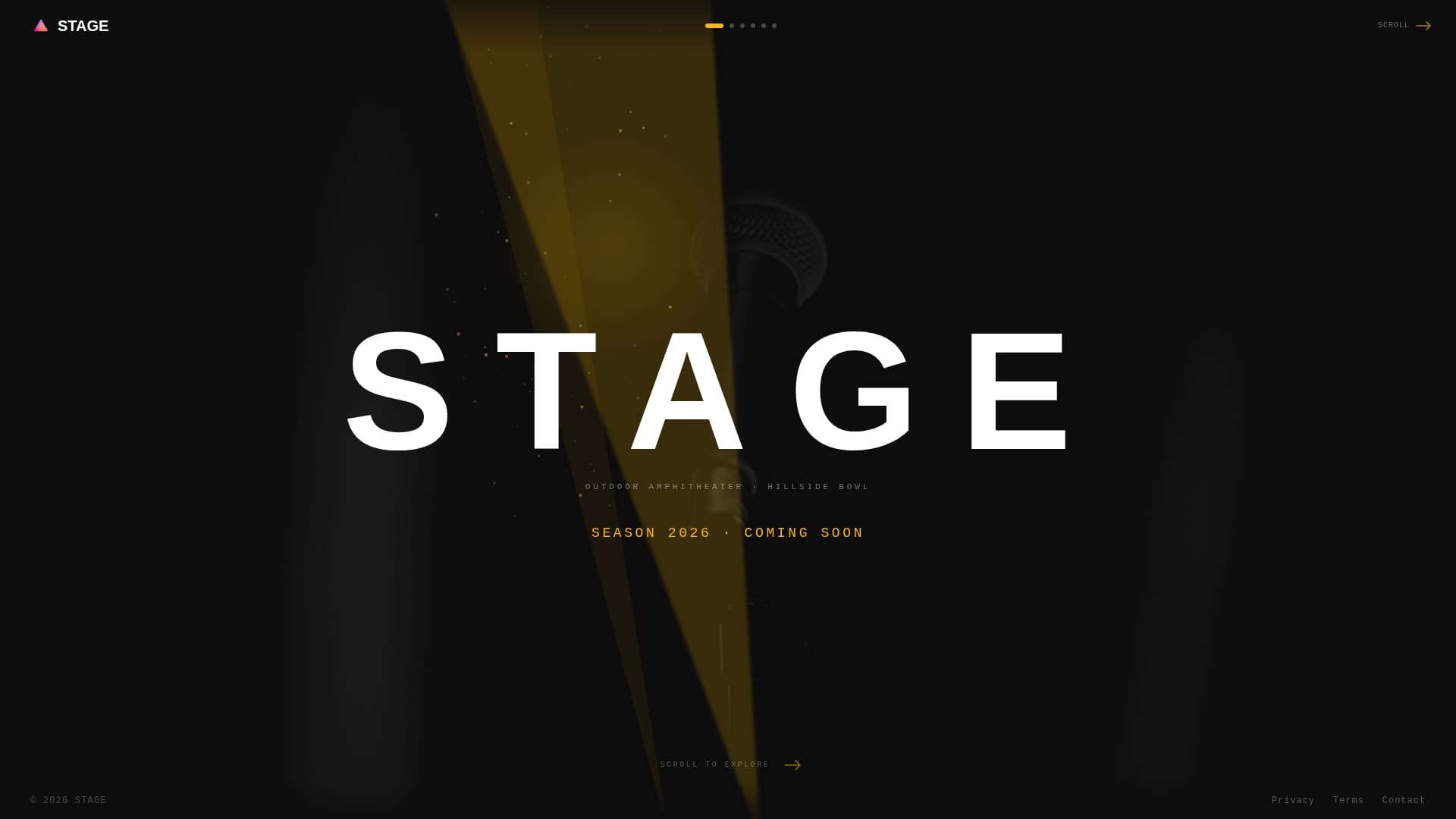 Amphitheater - Electric Concert Landing Page Template