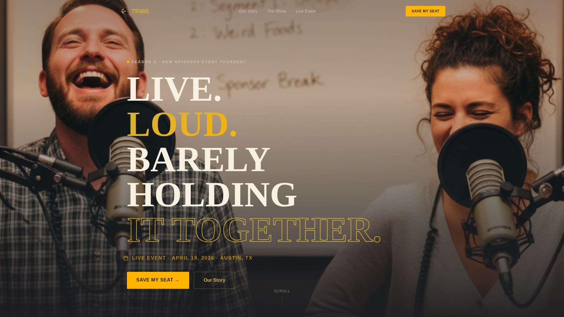 Tribe - Electrifying Parenting Landing Page Template