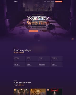 Booth - Electrifying Podcast Landing Page Template