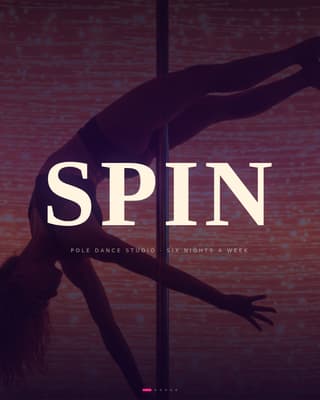 Spin - Electric Poledance Landing Page Template