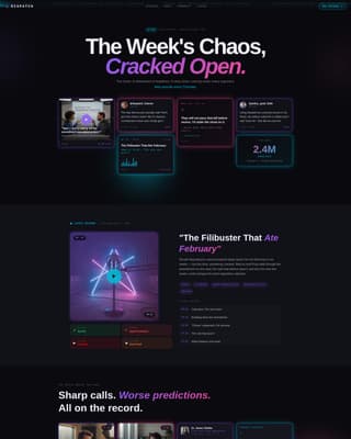 Dispatch - Electrifying Politics Landing Page Template