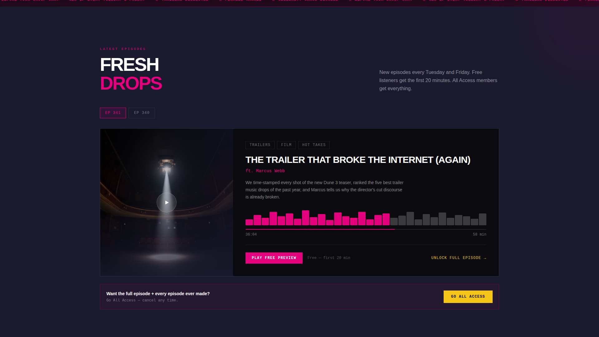 Airwave - Electrifying Podcast Landing Page Template