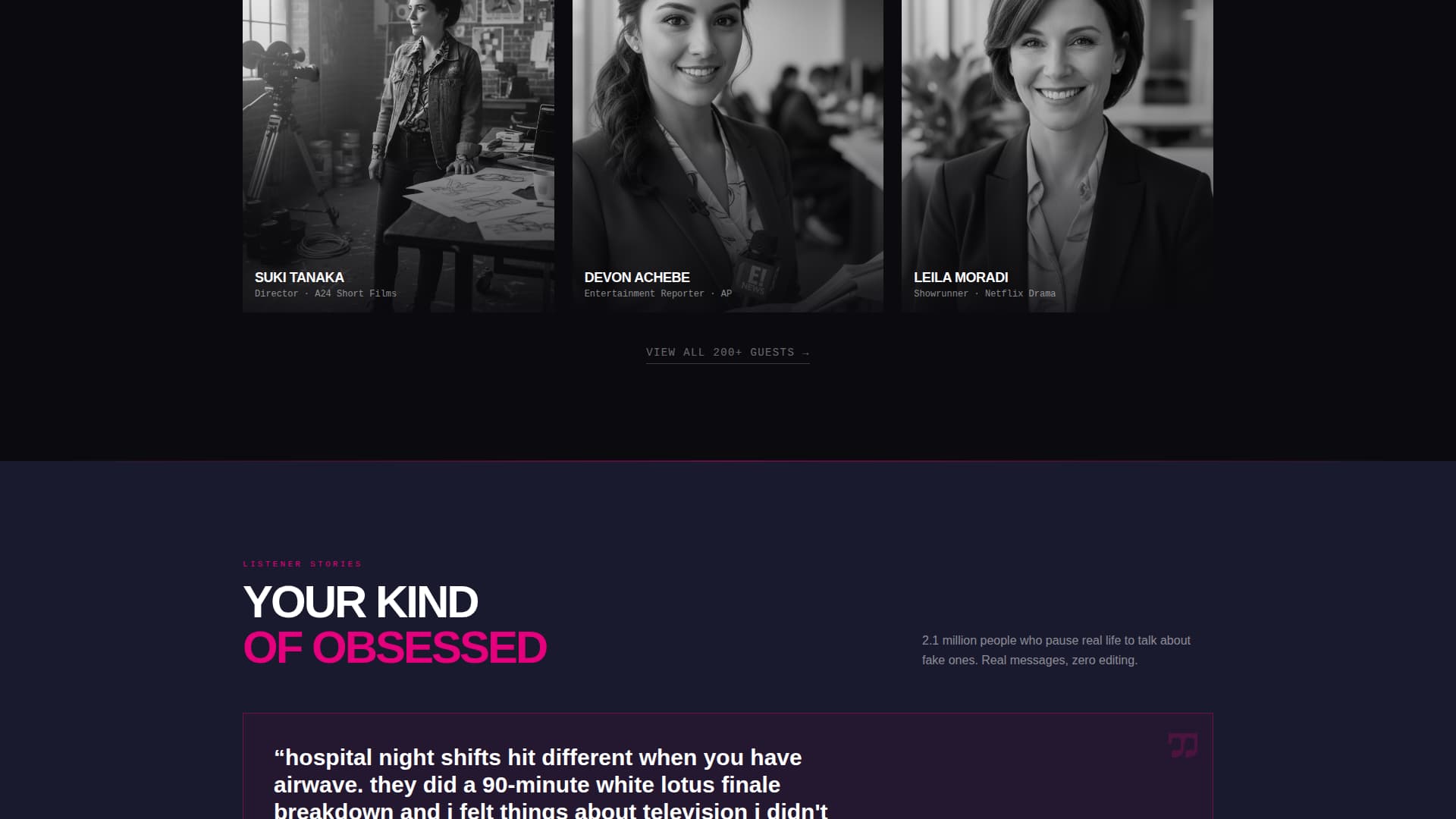 Airwave - Electrifying Podcast Landing Page Template