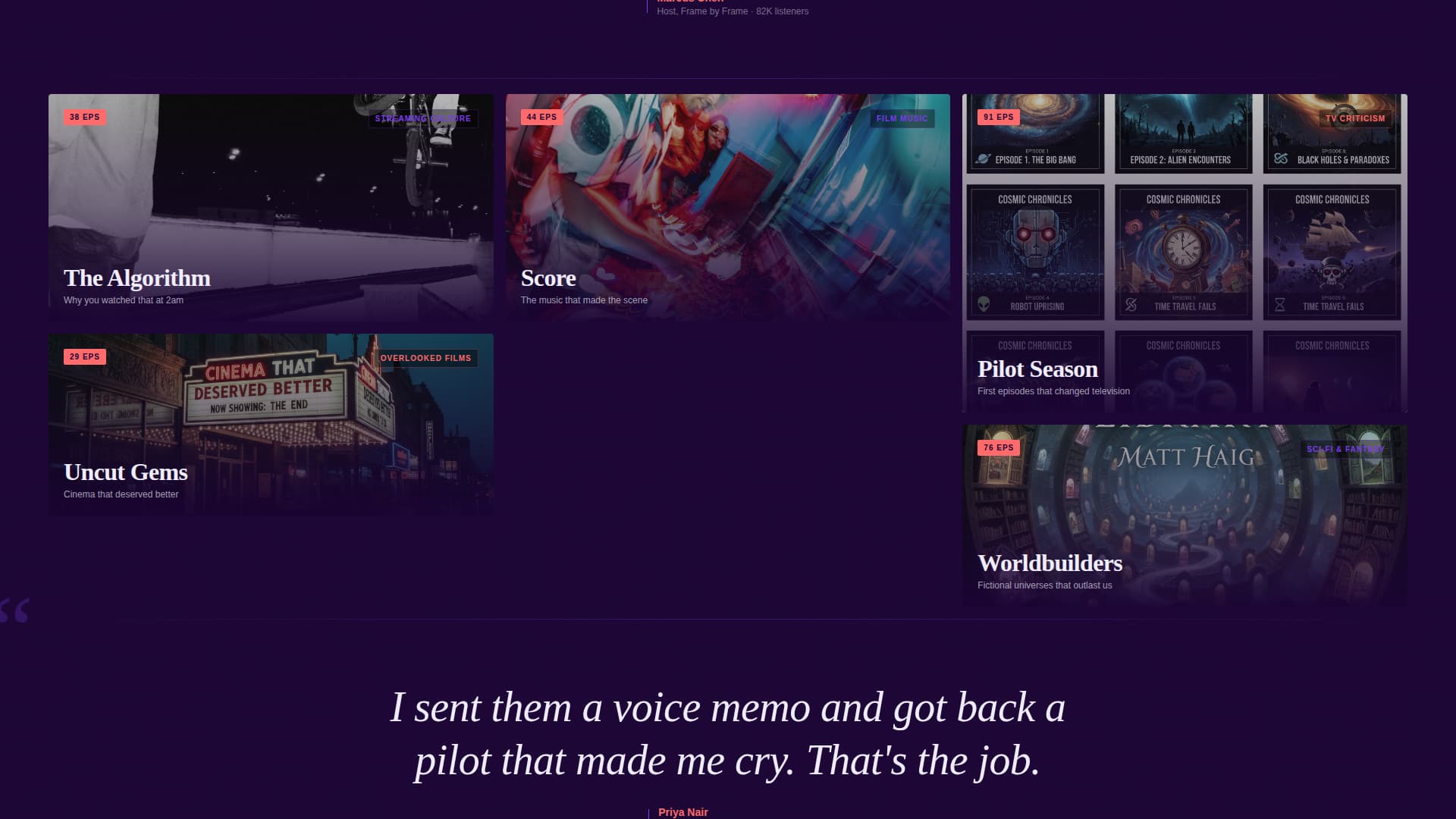 Airwave - Bold Podcast Landing Page Template