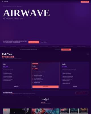 Airwave - Bold Podcast Landing Page Template