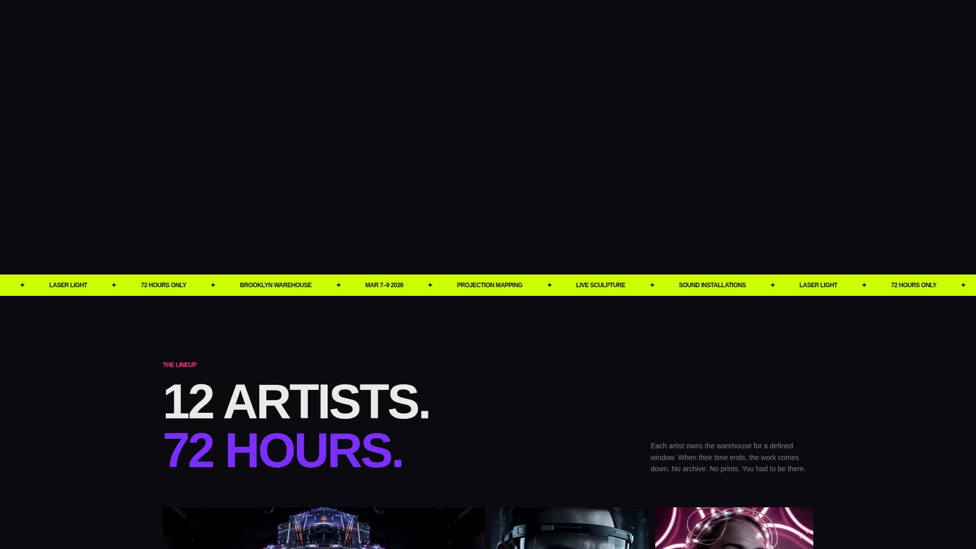 Exhibit - Immersive Popup Landing Page Template