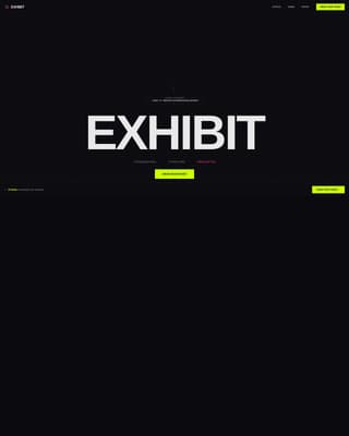 Exhibit - Immersive Popup Landing Page Template