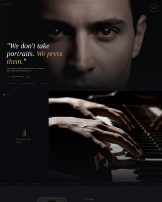 Shutter - Cinematic Portrait Landing Page Template