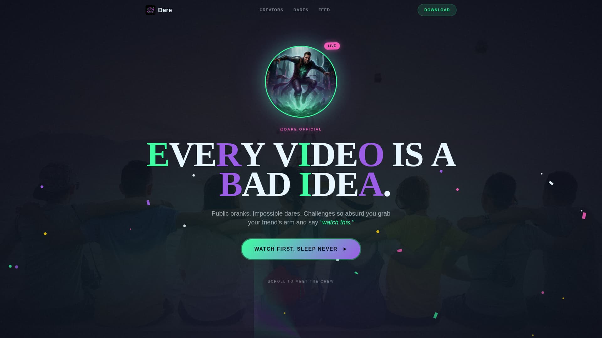 Dare - Electrifying Prank Landing Page Template