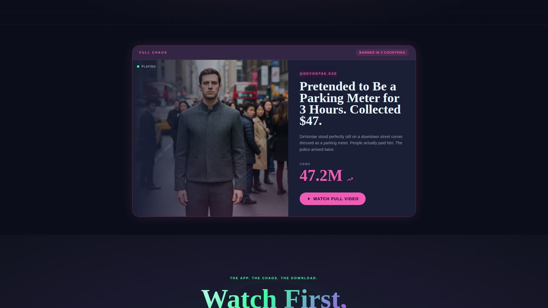 Dare - Electrifying Prank Landing Page Template