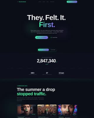React - Electric Reaction Landing Page Template