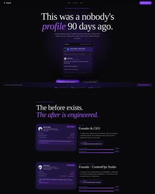 Signal - Powerful Linkedin Landing Page Template
