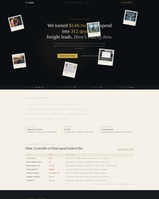Transit — Credible Logistics Landing Page Template