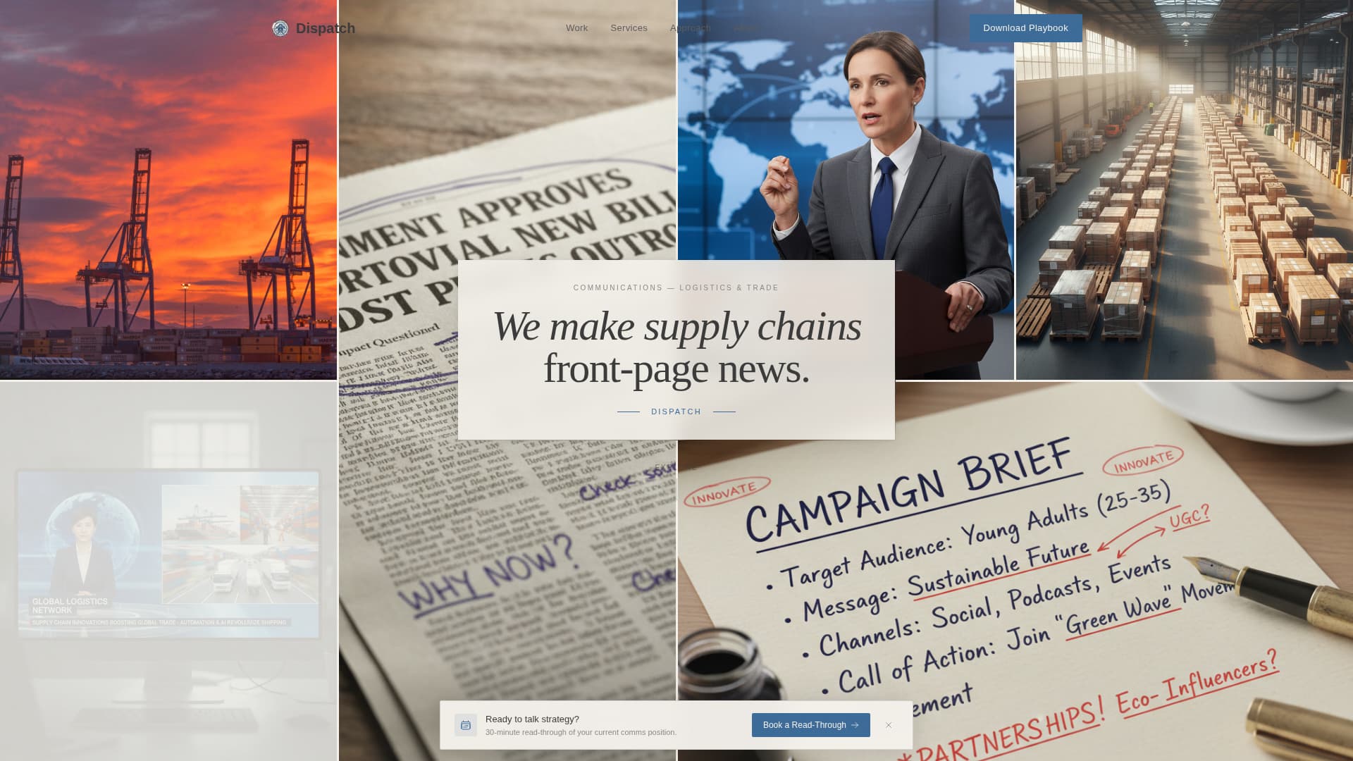 Logistics Marketing & Agency Portfolio Website Template